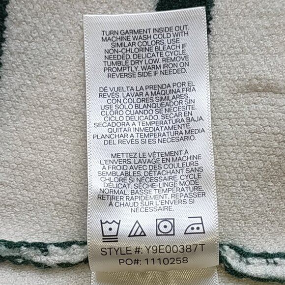 Scotch & Soda Stripe Knit Button-Up Vest Crop Top Preppy Collegiate  Size Large - Picture 8 of 9